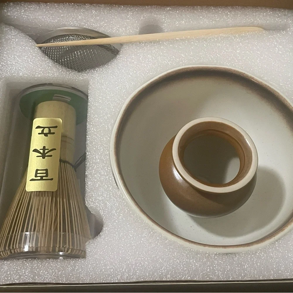 Matcha Green Tea Bamboo Whisk Set NEW